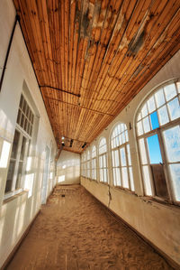 Interior of old house at beach