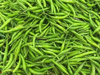 Full frame shot of green vegetables for sale