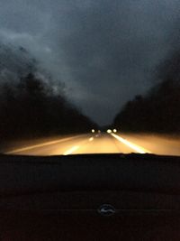 Scenic view of sky at night
