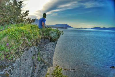 Scenic view of sea against sky