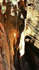 Full frame shot of rock formations