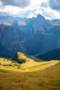 Scenic view of landscape against sky