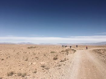 Scenic view of desert against sky