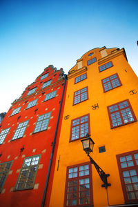 Low angle view of buildings against sky