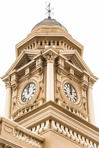 Low angle view of building against clear sky