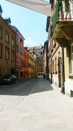 View of street in old town