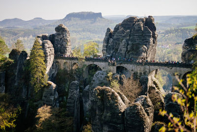 Panoramic view of a temple