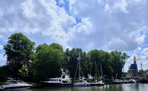 Scenic view of river against sky