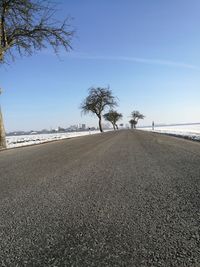 Scenic view of beach against clear sky