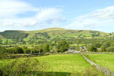 Castleton countryside in the peak district national park