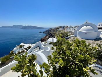 Santorini caldera scenic view in greece