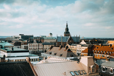 Cityscape against sky