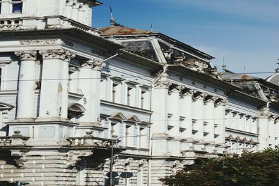 Low angle view of building against sky