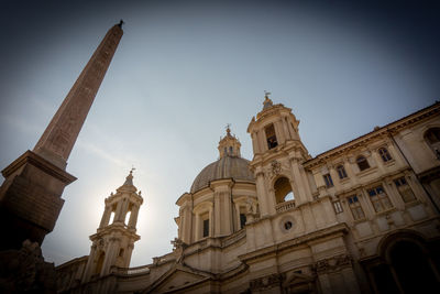 Low angle view of historic building against sky