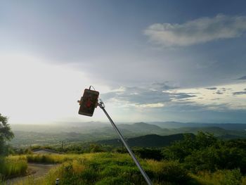 Low angle view of mountain against sky