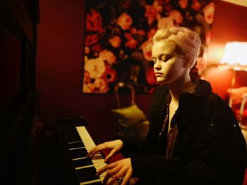 Man playing piano