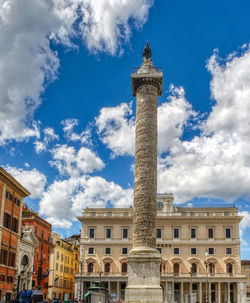 Low angle view of historical building against sky