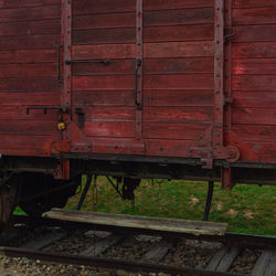 Train on railroad track