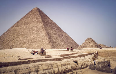 Tourists on a desert