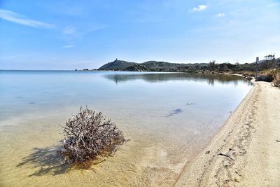 Panoramic view of beach against sky