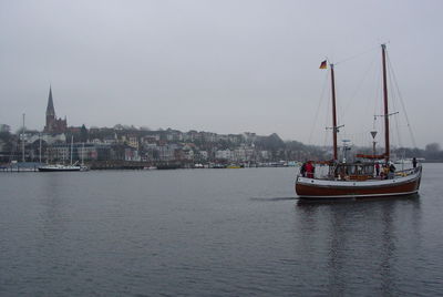 Boats in harbor