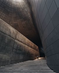 Man walking in modern building