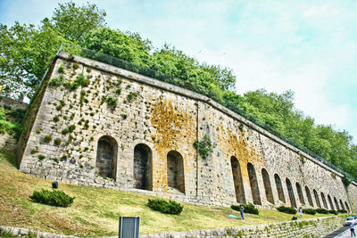 Low angle view of historical building