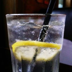 Close-up of drink on table