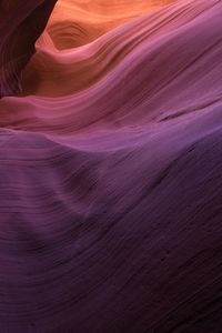 Close-up of rock formation at antelope canyon 