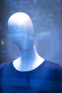 Close-up of mannequin in store