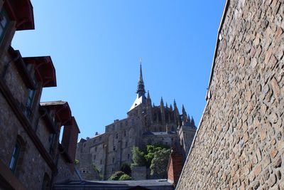 Low angle view of cathedral against clear sky