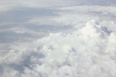 Aerial view of cloudy sky