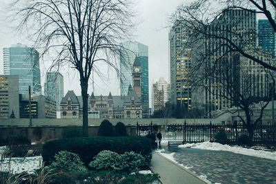 Buildings in city