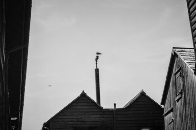 Low angle view of built structure against sky