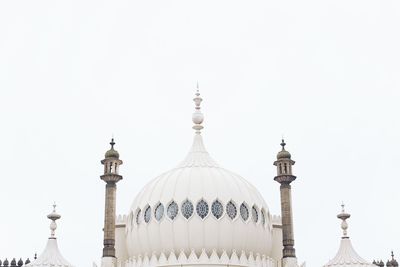 Low angle view of royal pavilion against clear sky