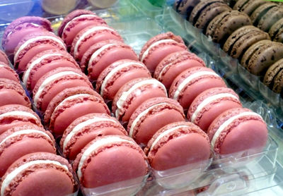 High angle view of candies in store