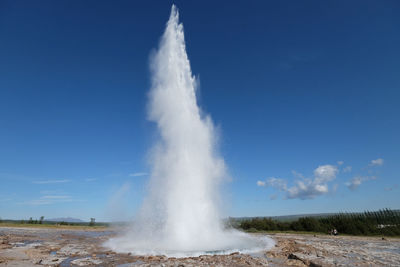 Amazing geysir in iceland