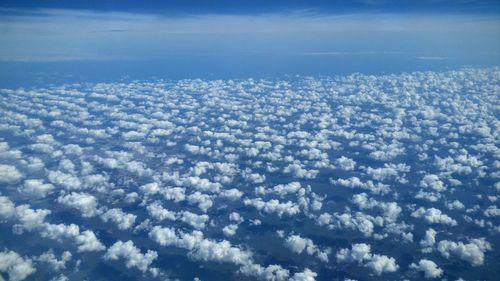 Aerial view of cloudscape