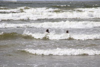 Man surfing in sea