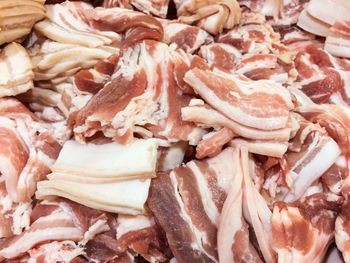 Full frame shot of chopped vegetables