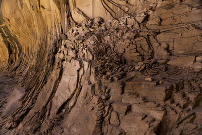 Full frame shot of rock formations at lake powell