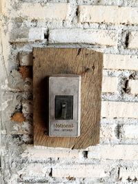 Close-up of brick wall