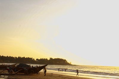 Group of people on the beach