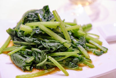 Close-up of salad in plate