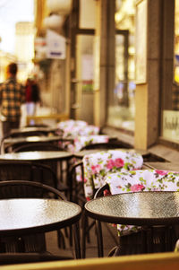 Close-up of food on table