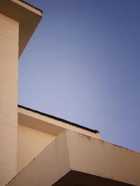 Low angle view of building against clear sky