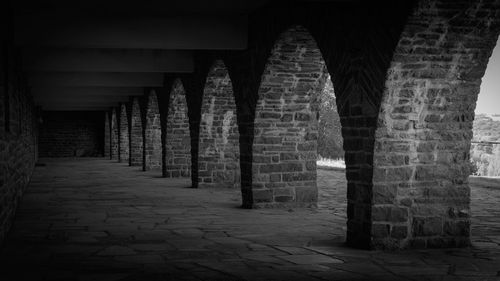 View of columns in row