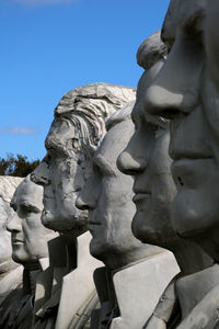 Low angle view of statue