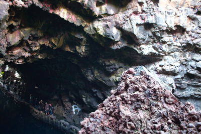 Close-up of rock formation