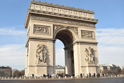 Low angle view of historical building
